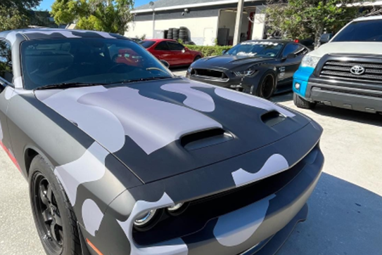 Matte, gloss, and metallic car wraps offering UV protection in Clearwater, FL